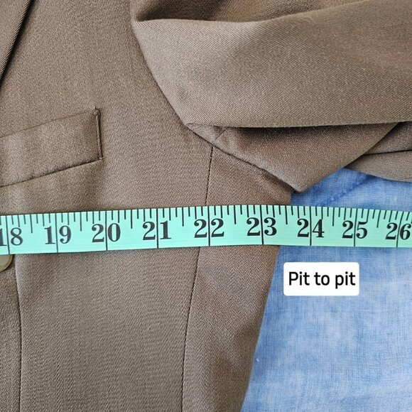 Vomo Moda Men's 2 Piece Suit, Olive Green - Picture 8 of 16